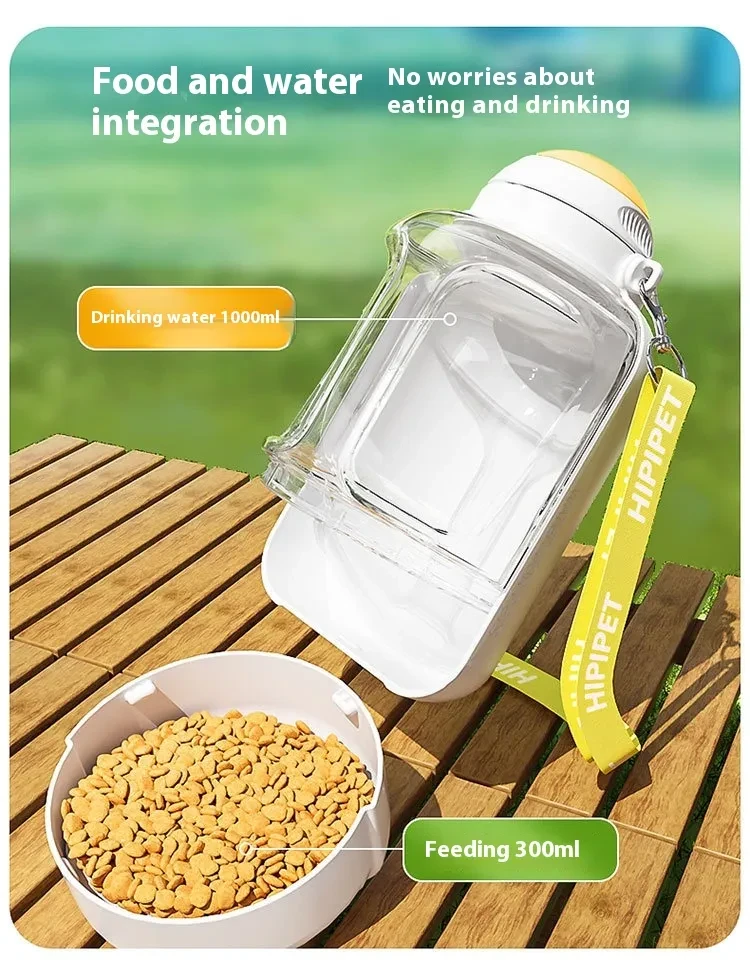 Perro de gran capacidad Mascotas al aire libre Bebiendo