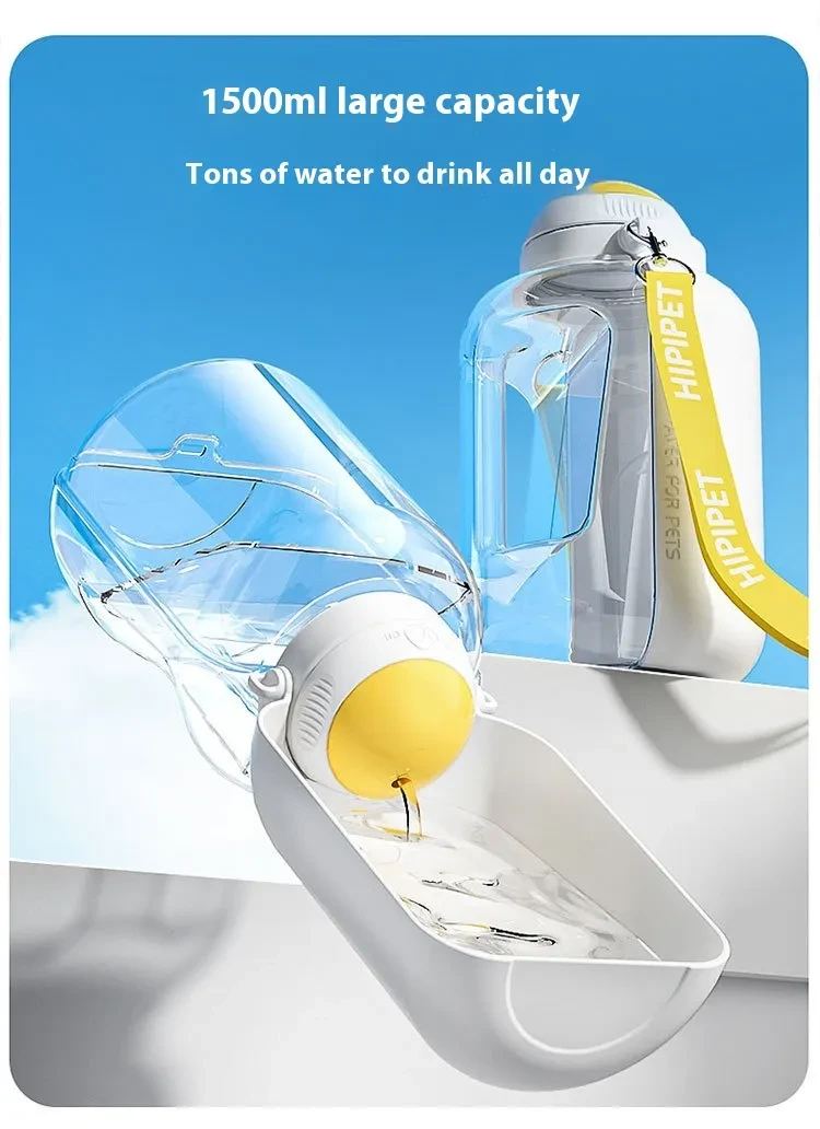 Perro de gran capacidad Mascotas al aire libre Bebiendo