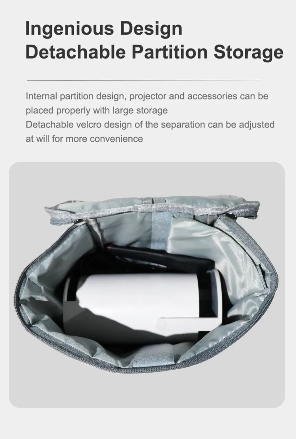 Bolsa protectora portátil para almacenamiento del proyector HY300