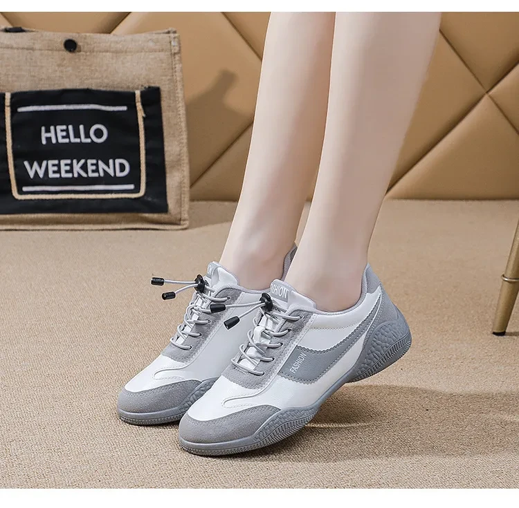 Zapatillas blancas para mujer, transpirables, ligeras, informales, deportivas para correr