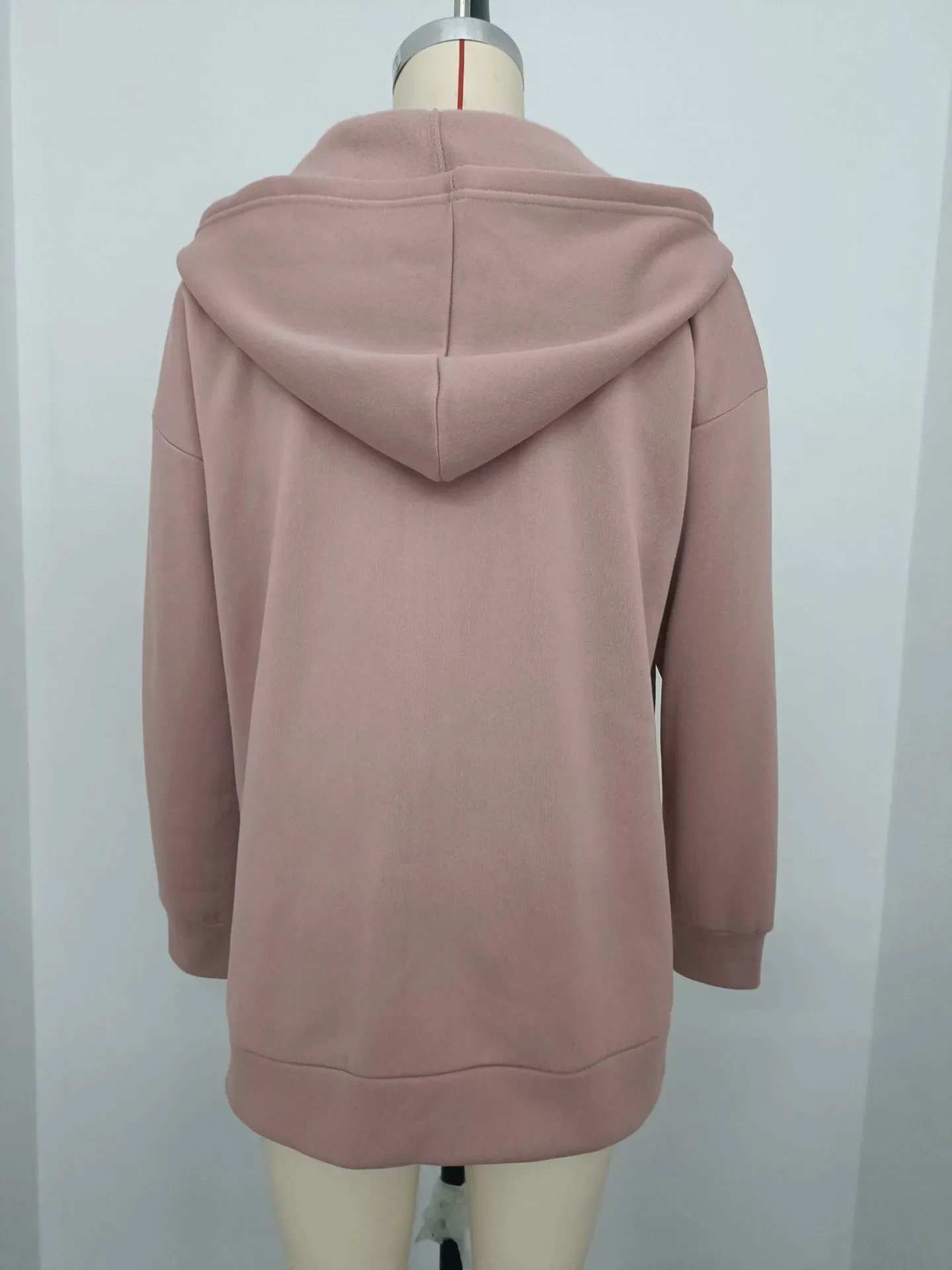Sudadera deportiva con capucha, bolsillo, cremallera y bolsillos para mujer