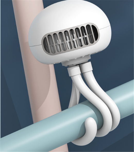 Ventilador de pulpo medusa para cochecito de bebé, ventilador eléctrico especial para cochecito de bebé