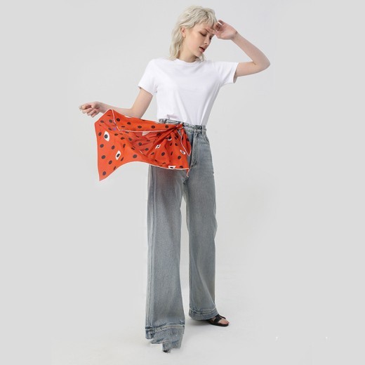 pañuelo de seda pañuelo corbata pequeña