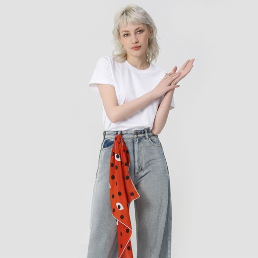 pañuelo de seda pañuelo corbata pequeña