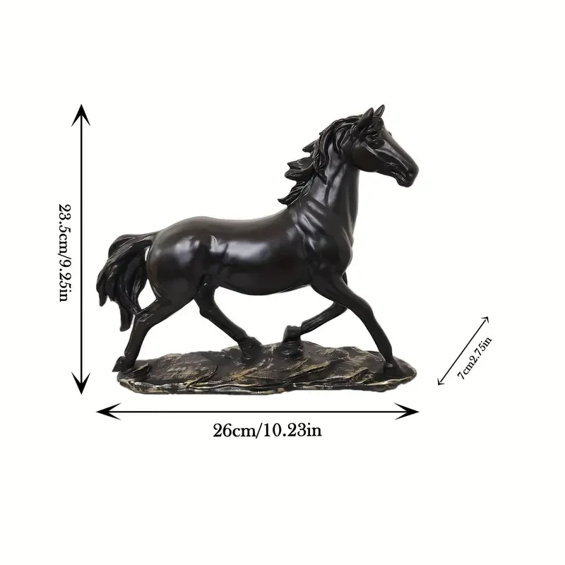 1 estatua de caballo vintage exquisita