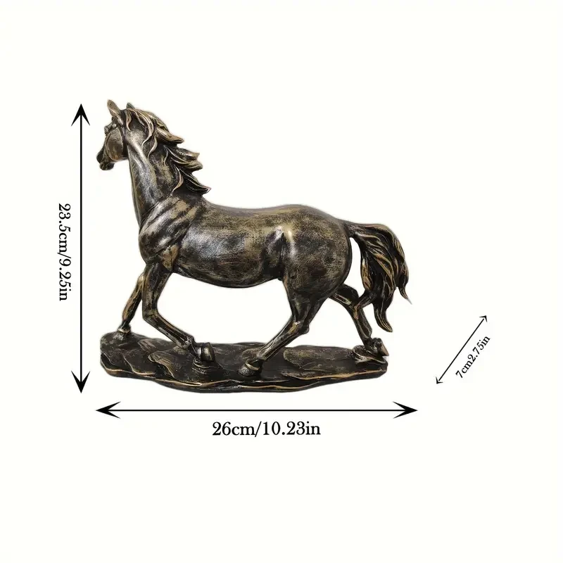 1 estatua de caballo vintage exquisita