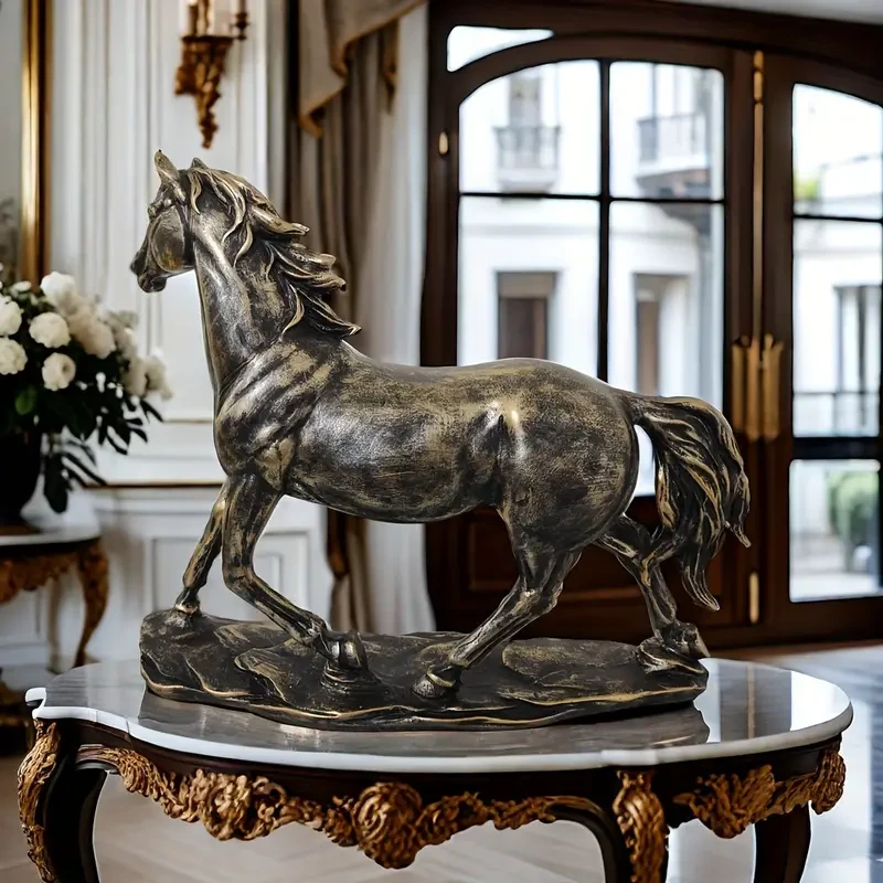 1 estatua de caballo vintage exquisita