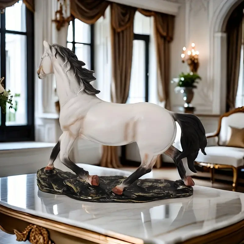 1 estatua de caballo vintage exquisita