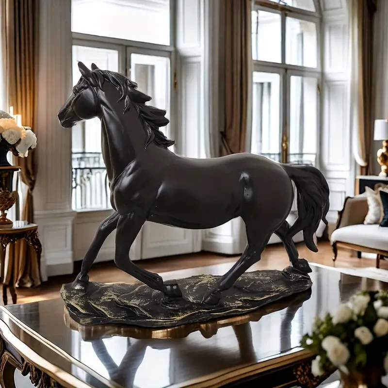 1 estatua de caballo vintage exquisita