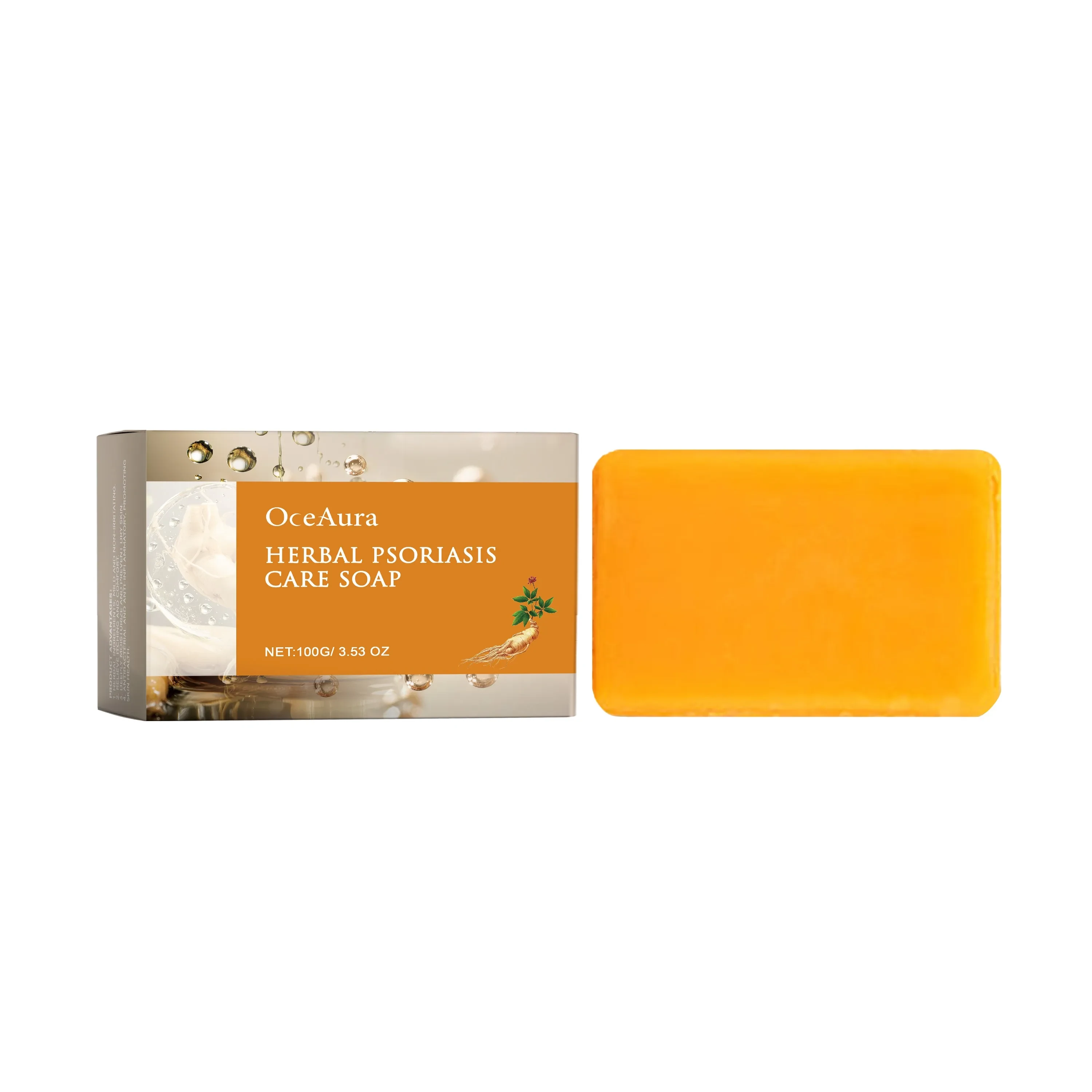 Jabón aromático herbal para el cuidado de la psoriasis