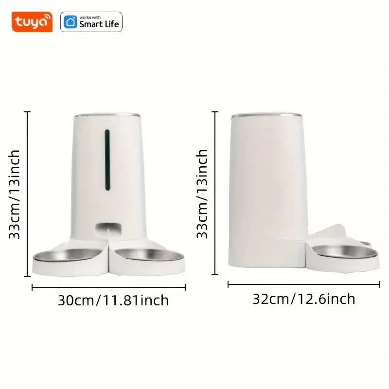 SmartPet Feeder Deluxe: Dispensador automático de comida para perros y gatos con control remoto y conexión wifi