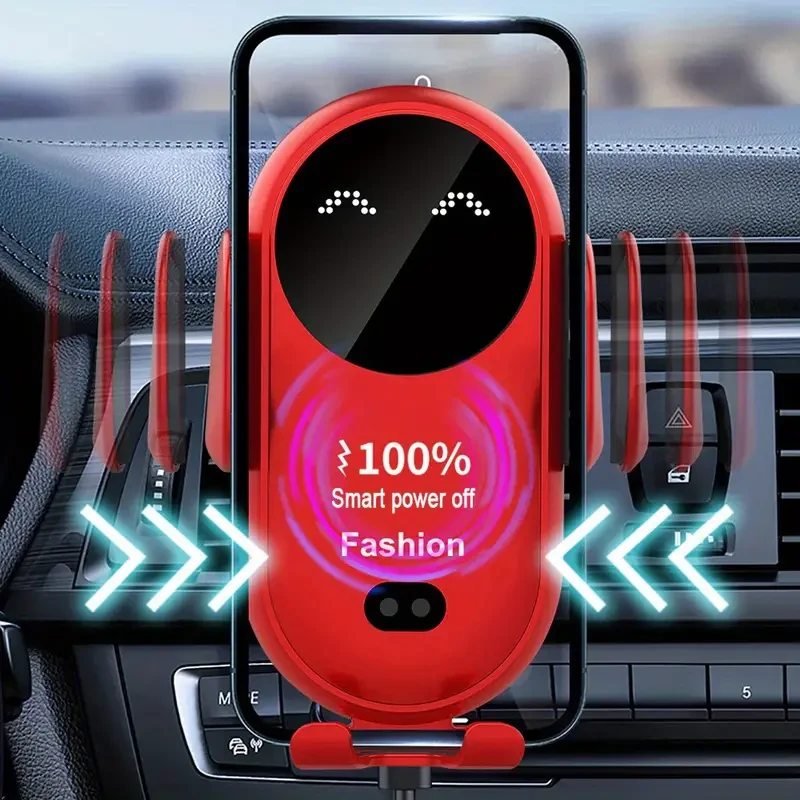 Soporte de carga para coche con alimentación USB, interruptor inteligente con sensor infrarrojo automático