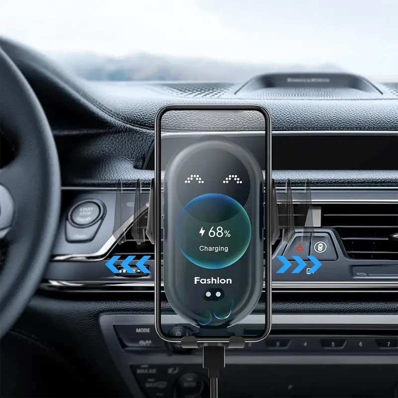 Soporte de carga para coche con alimentación USB, interruptor inteligente con sensor infrarrojo automático