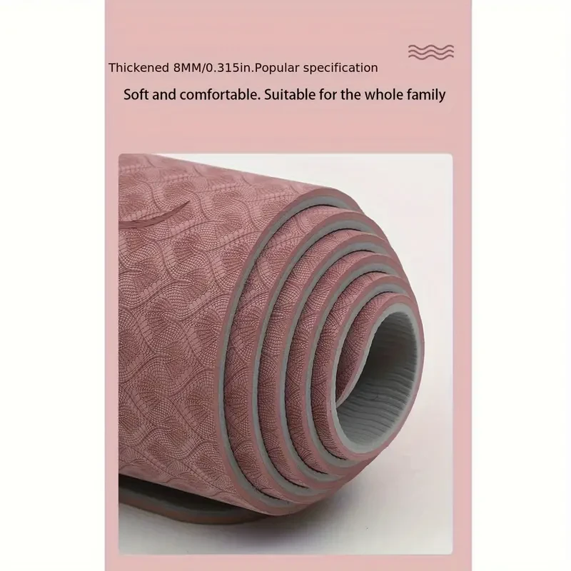 Esterilla de yoga y pilates extra ancha, larga y gruesa