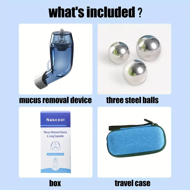 Mejora tu respiración y alivia la mucosidad: Entrenador de músculos respiratorios y pulmones