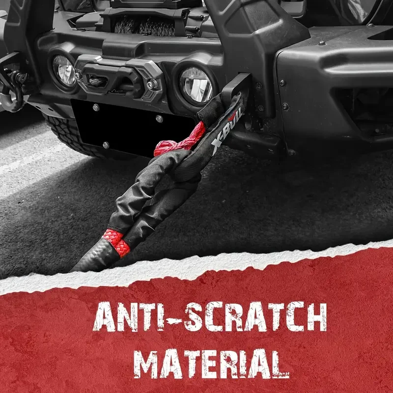 Polea de anilla de recuperación con grillete suave X-BULL de cuerda sintética, 15 875,73 kg