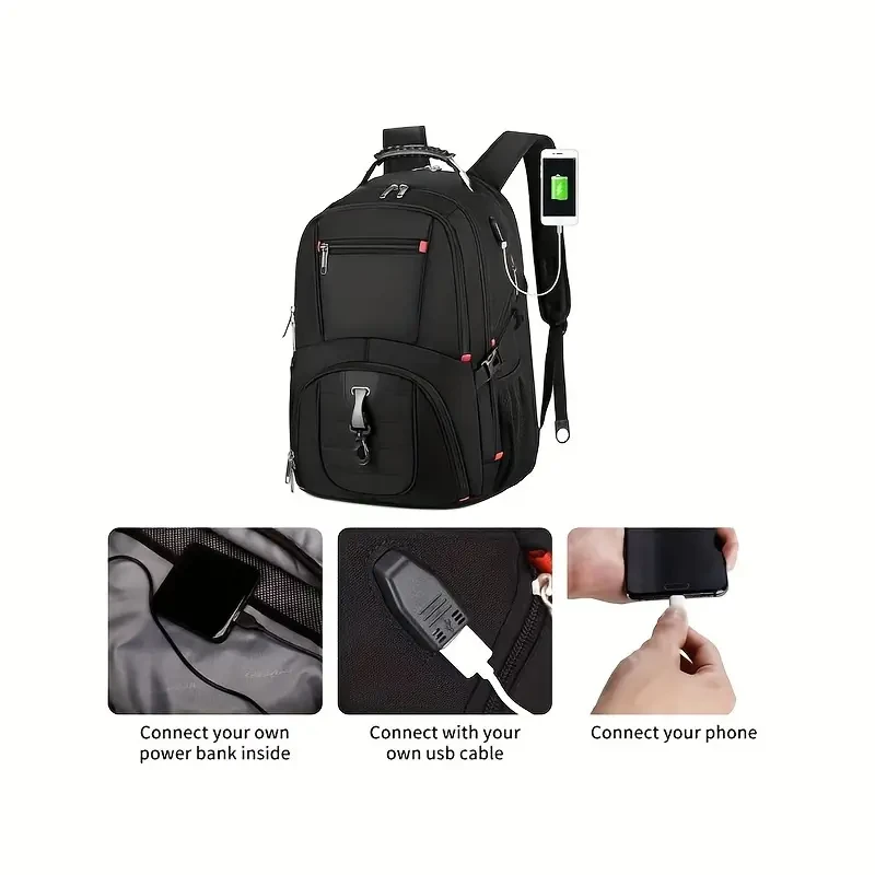 Mochila para portátil con puerto de carga USB de 40 l