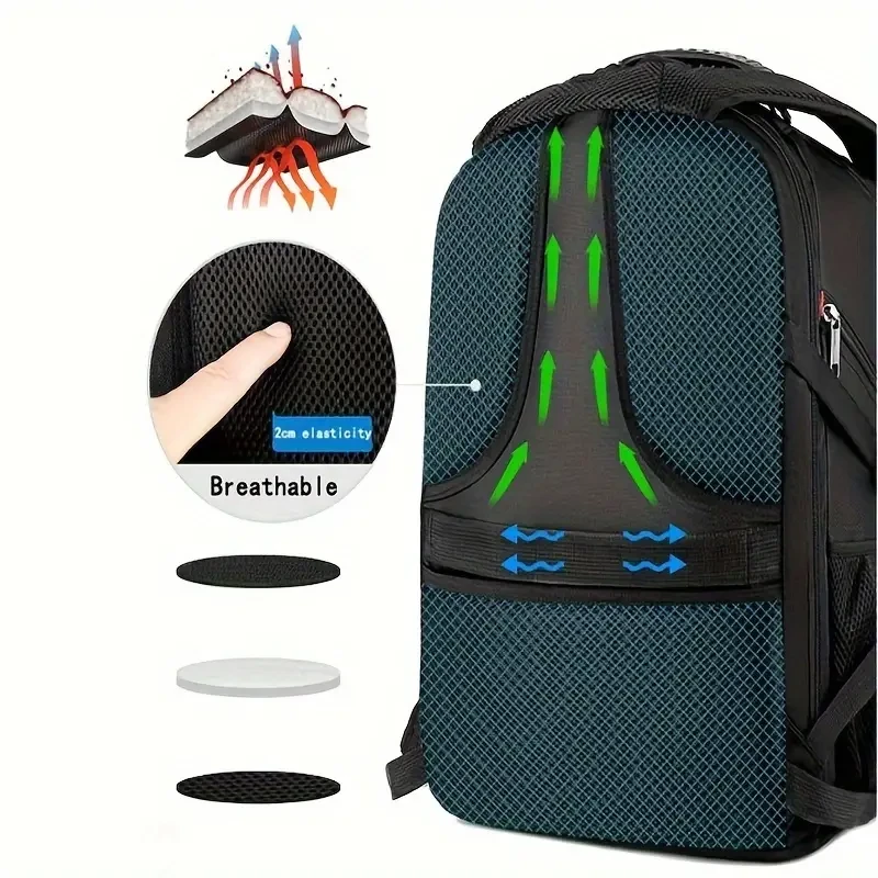 Mochila para portátil con puerto de carga USB de 40 l