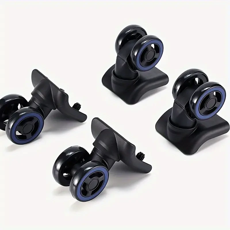 4 ruedas de repuesto para equipaje, silenciosas, de 360 grados, para maletas de viaje universales.