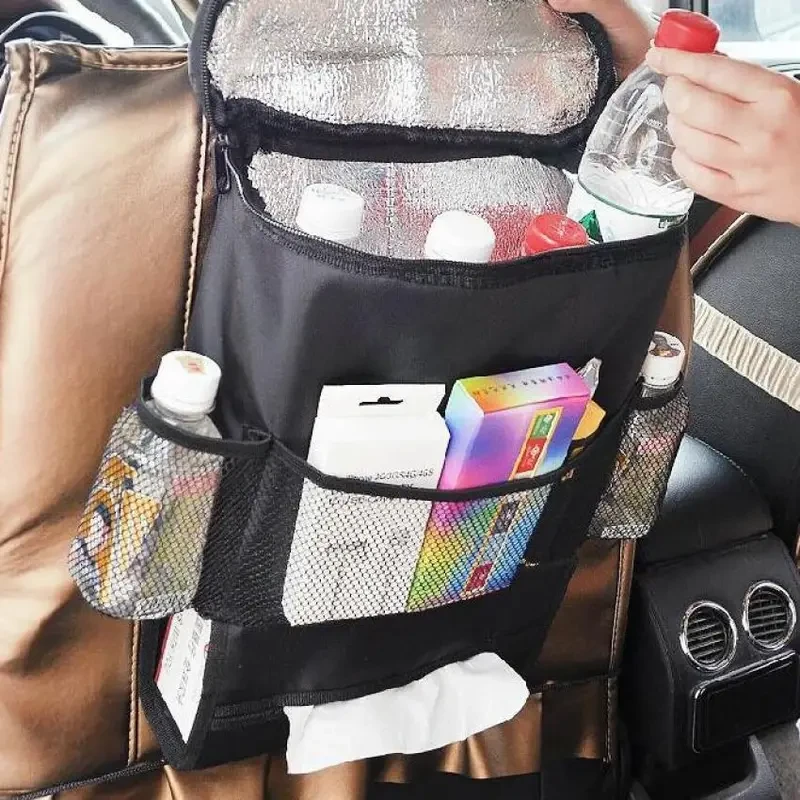 Refrigerador con respaldo de asiento, frío, caliente y almacenamiento de alimentos