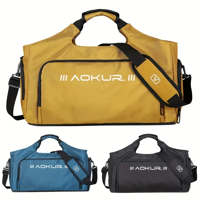 Bolsa de deporte resistente para hombre: espaciosa, con separación entre ropa húmeda y seca, correa ajustable para gimnasio, viajes y actividades al aire libre.