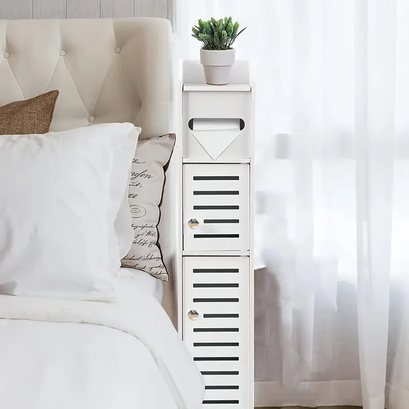 Armario de almacenamiento para baño Armario de almacenamiento para inodoro para espacios pequeños