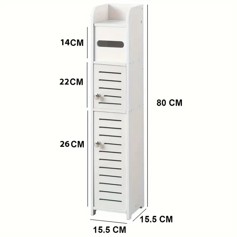 Armario de almacenamiento para baño Armario de almacenamiento para inodoro para espacios pequeños