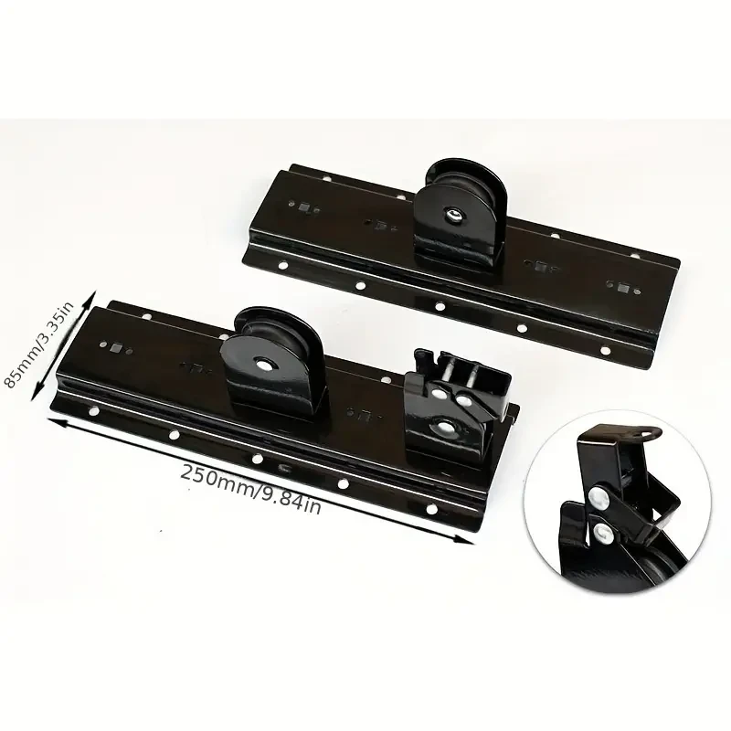 Sistema de almacenamiento superior para bicicletas y tablas de snowboard, elevadores de bicicletas, soporte de almacenamiento de techo para garaje interior, prácticos colgadores para bicicletas o escaleras.