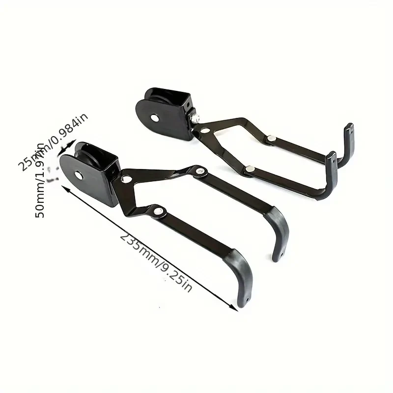 Sistema de almacenamiento superior para bicicletas y tablas de snowboard, elevadores de bicicletas, soporte de almacenamiento de techo para garaje interior, prácticos colgadores para bicicletas o escaleras.