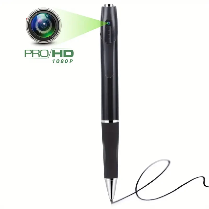 Mini cámara de seguridad portátil HD 1080P con tarjeta de memoria de 32 GB, grabación de video, vigilancia en interiores y exteriores, cámara corporal para conferencias, clases, oficina y reuniones de negocios.