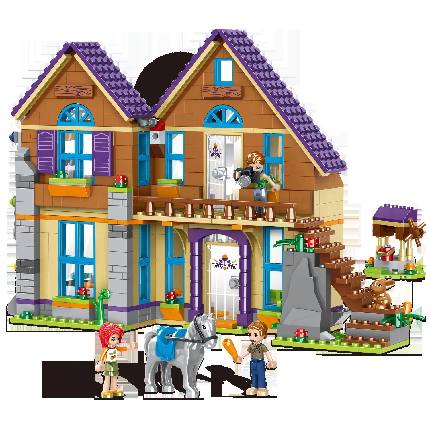 Puzzle Puzzle Bloque Juguete Villa Niños