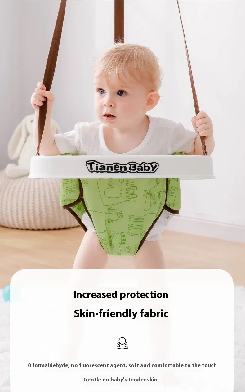 Silla de salto para bebés, columpio de gimnasia para niños, columpio de interior, educación temprana