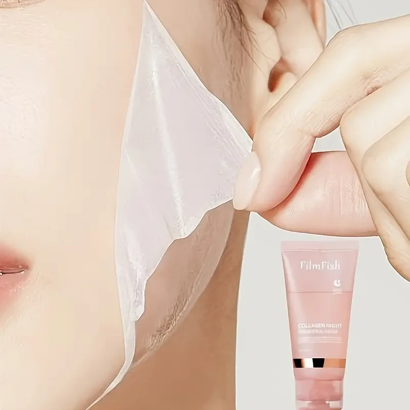 ¡Nueva mascarilla exfoliante de colágeno para noche! ¡Duerme, sedosa y radiante! Tratamiento hidratante y con elasticidad radiante. ¡Colágeno hidrolizado para una piel radiante!