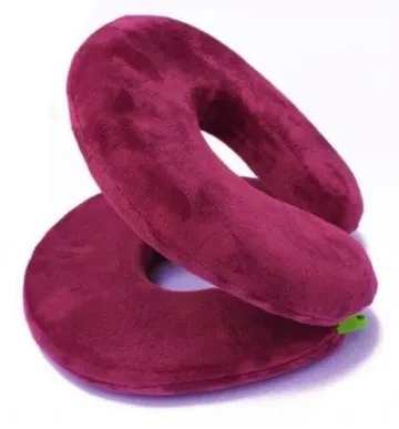 almohada de viaje plegable