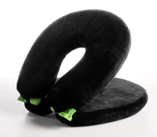 almohada de viaje plegable