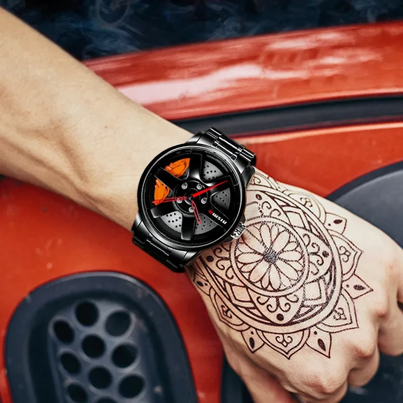 Reloj no mecánico de tecnología negra