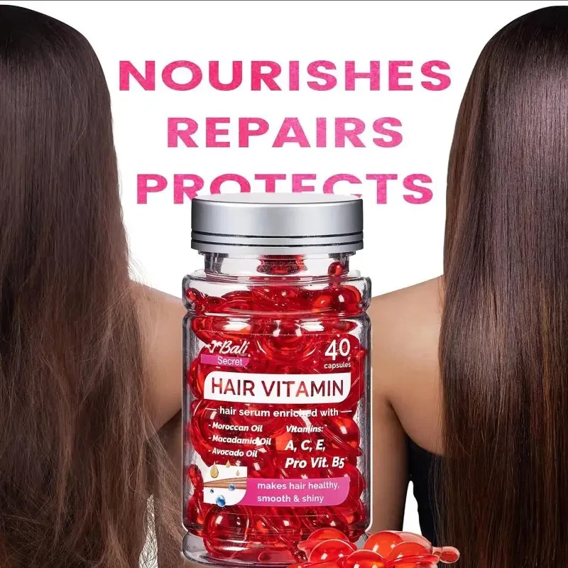 Suero capilar HUSSELL Bali Secret (sin enjuague) con aceites de argán, macadamia y aguacate, vitaminas A, E y Proteína B5. Acondicionador para mujeres y hombres.