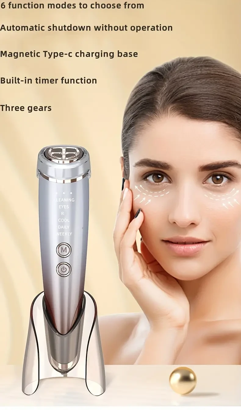 Dispositivo multifuncional recargable para el cuidado facial, carga USB, batería de polímero de litio de 2000 mAh, herramienta de belleza de bajo voltaje para uso doméstico, regalo ideal para mujeres.