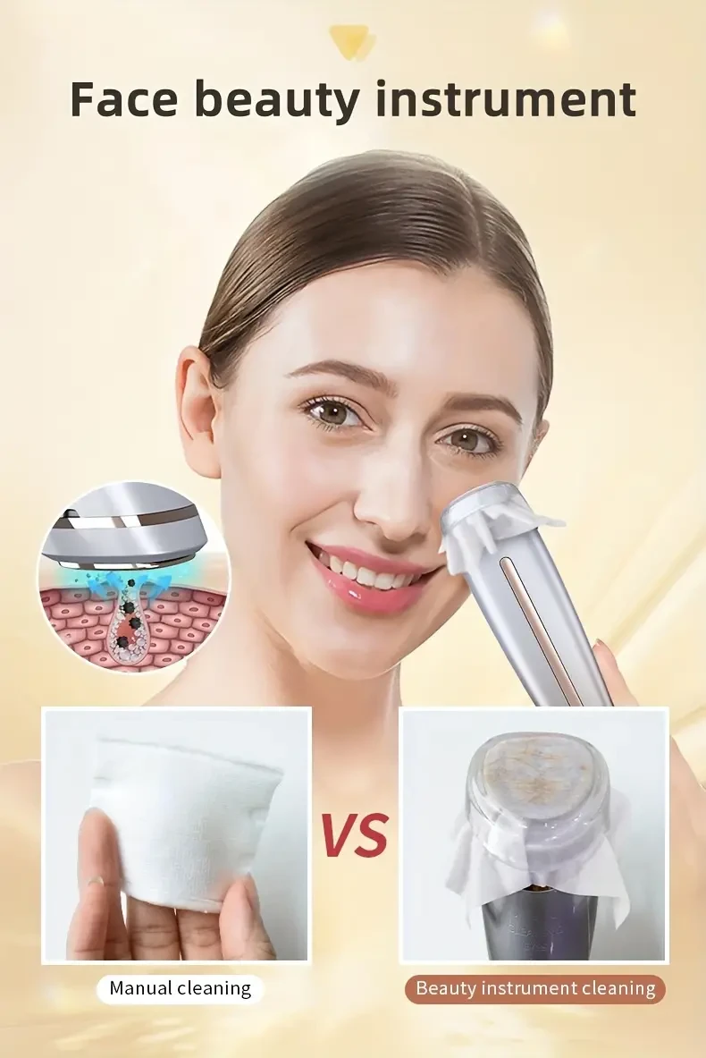 Dispositivo multifuncional recargable para el cuidado facial, carga USB, batería de polímero de litio de 2000 mAh, herramienta de belleza de bajo voltaje para uso doméstico, regalo ideal para mujeres.