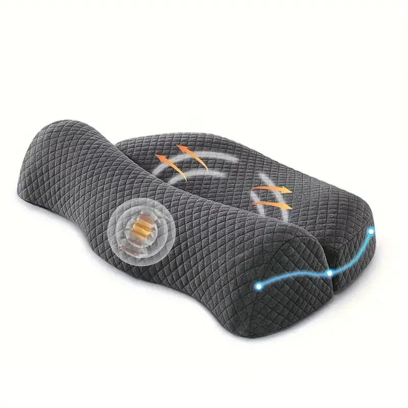 Almohada ortopédica ergonómica ajustable para el cuello