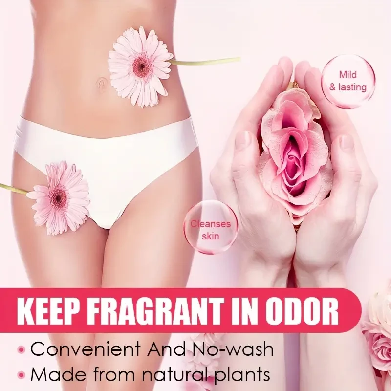 Crema para el control del olor en la zona íntima femenina (4 unidades) - Extracto de hierbas, aroma suave y calmante, refrescante, hidratante para el cuidado de la piel