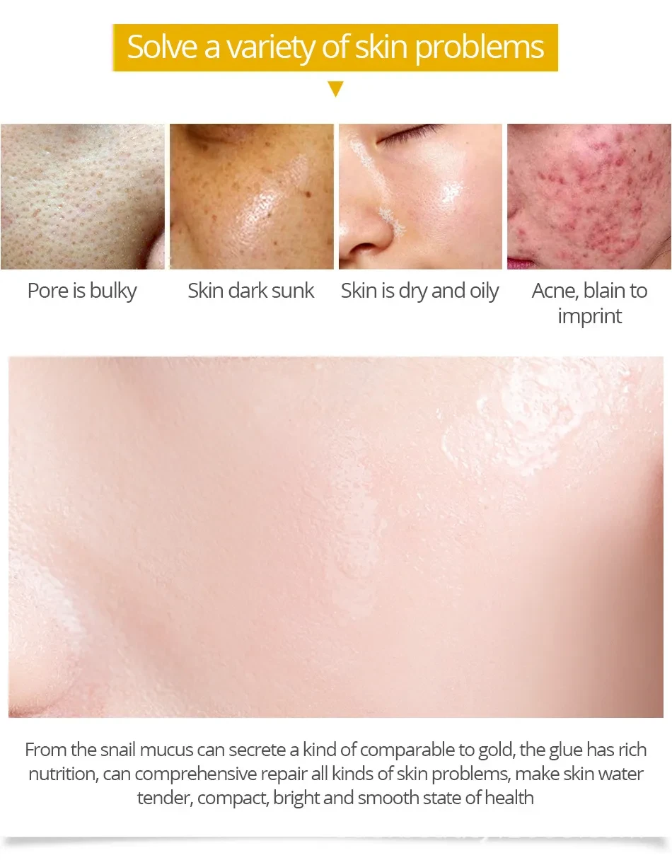 Set de cuidado reparador de caracol para el rostro