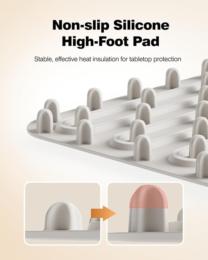 Tapete eléctrico para calentar alimentos iTRUSOU - Bandeja completa con 3 ajustes