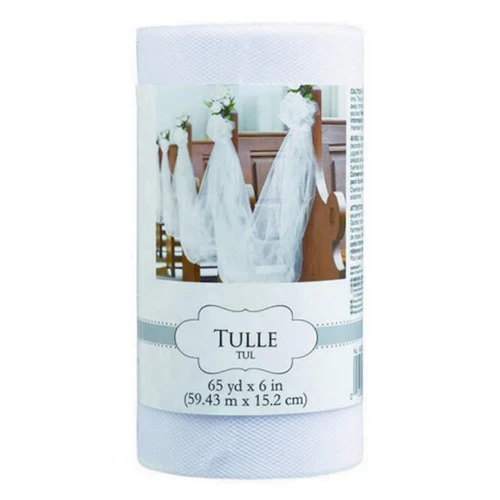 Carrete de tul - Blanco