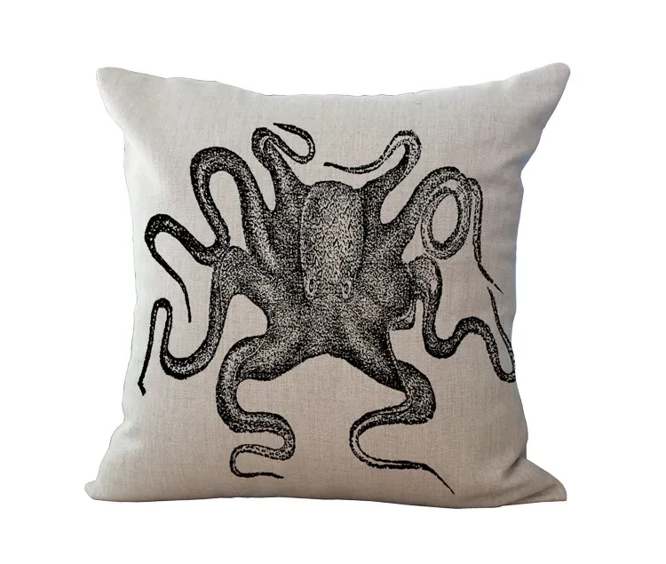 Almohada de algodón del Sr. Pulpo