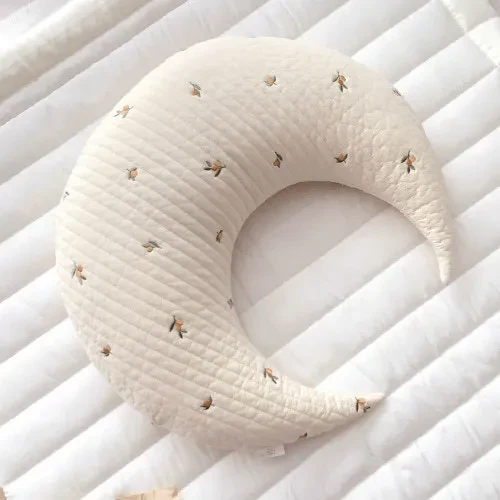 Cojín Bolster para niña de algodón puro, bonito cojín