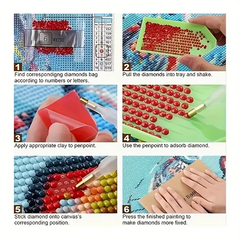 Kit de arte de diamantes con reflejos de paisaje otoñal: paisaje 3D DIY para decorar el hogar