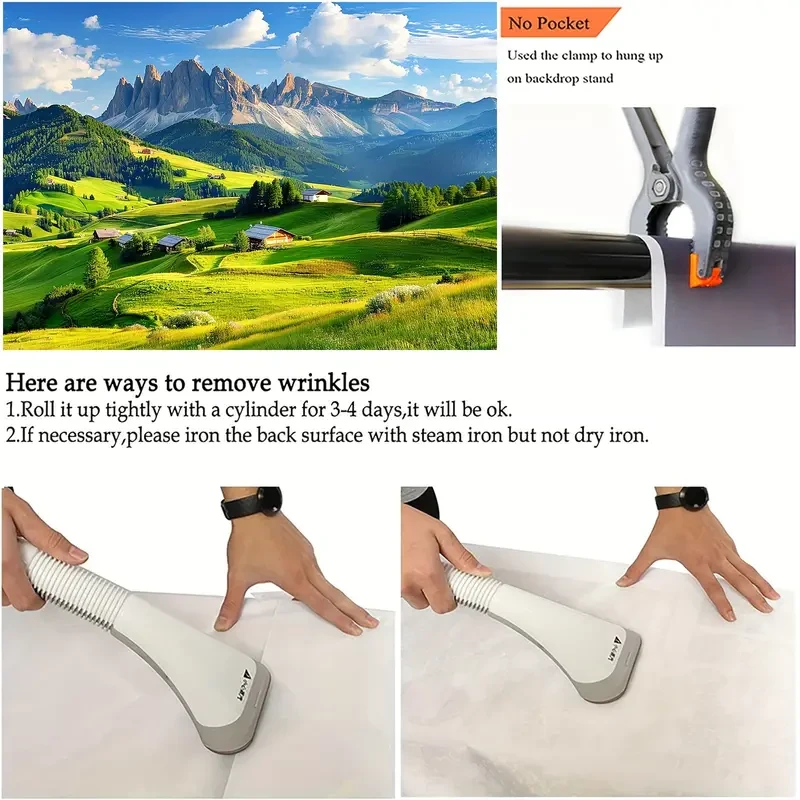 Tapiz versátil de paisaje montañoso - Tapiz de pared reactivo con luz negra