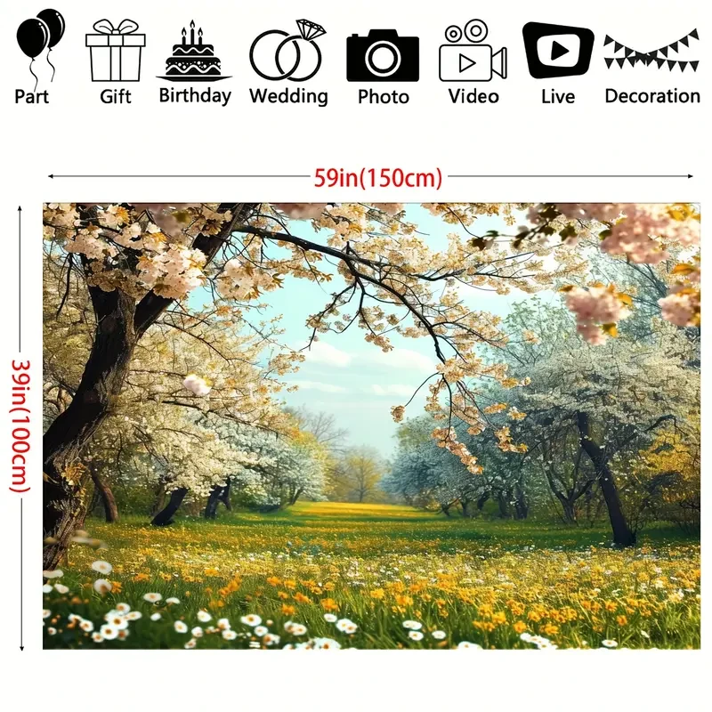 Fondo de margaritas en un jardín de primavera: valla rústica de madera, prado de verano