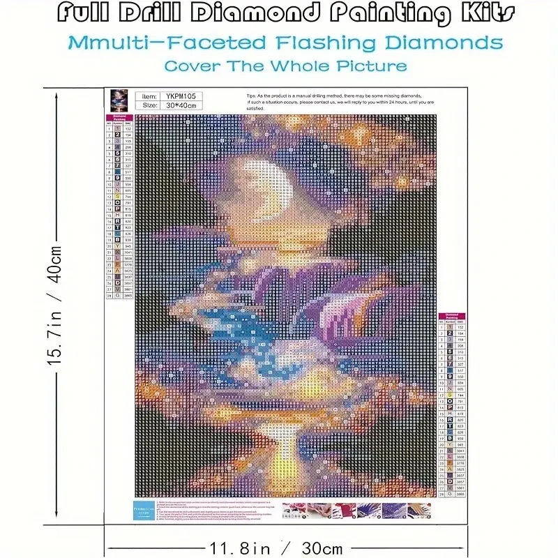 Kits de arte de diamantes con cascada lunar para principiantes